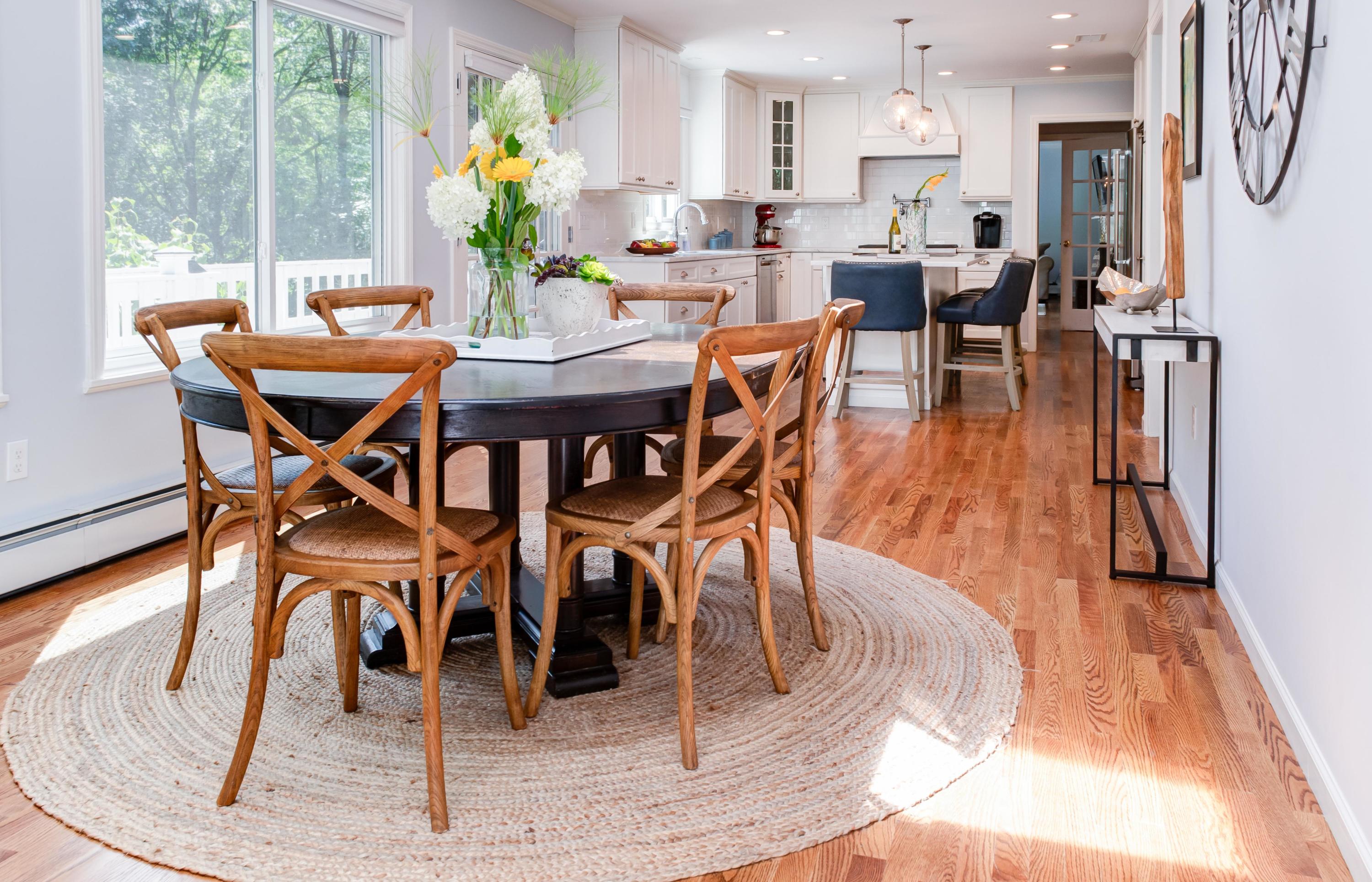 134 Marshall Ridge Road New Canaan, CT 06840 - Photo 13 of 37 a view of a dining room with furniture window and wooden floor