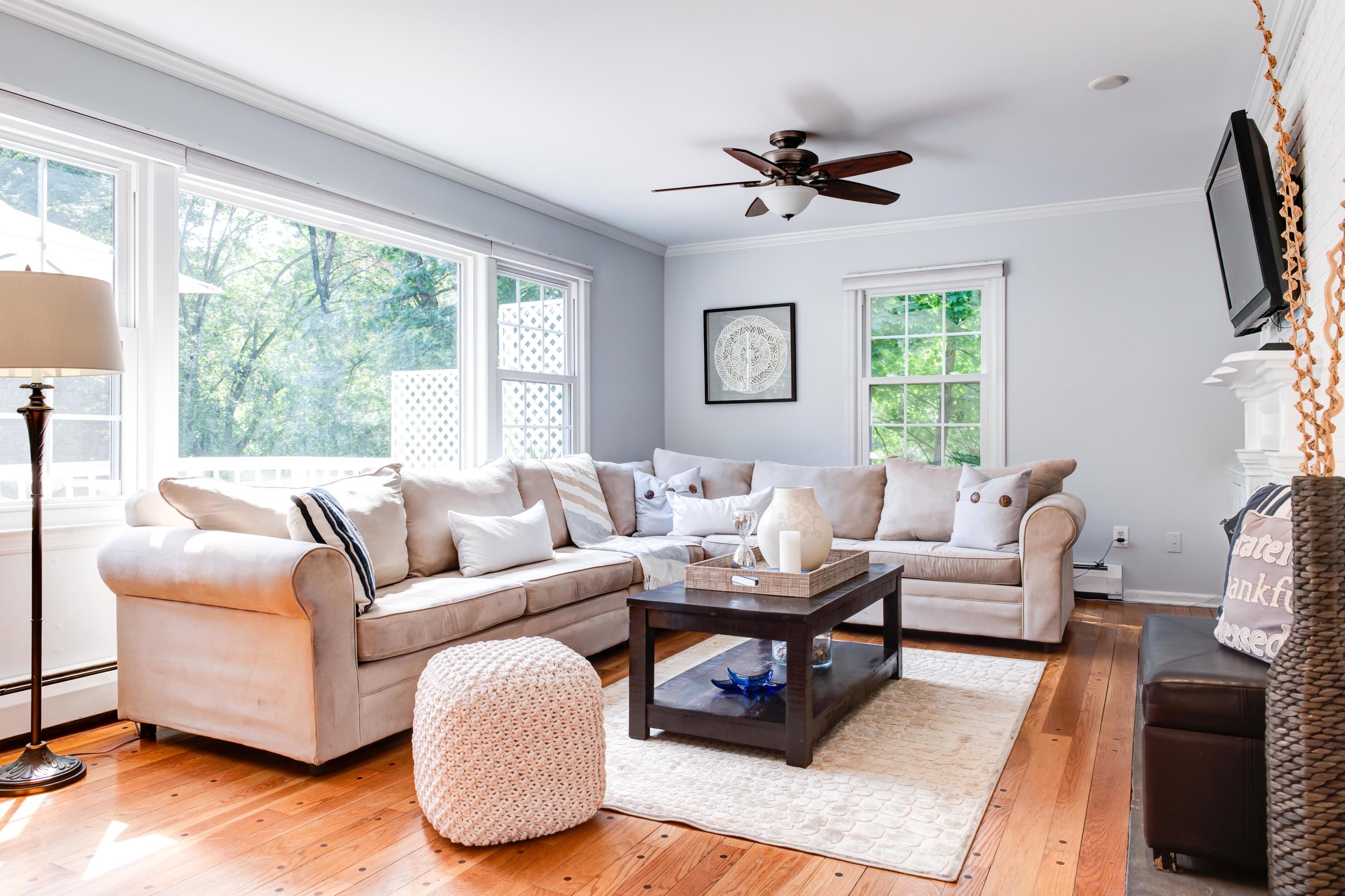 134 Marshall Ridge Road New Canaan, CT 06840 - Photo 16 of 37 a living room with furniture and a large window
