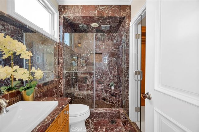 a view of balcony with furniture