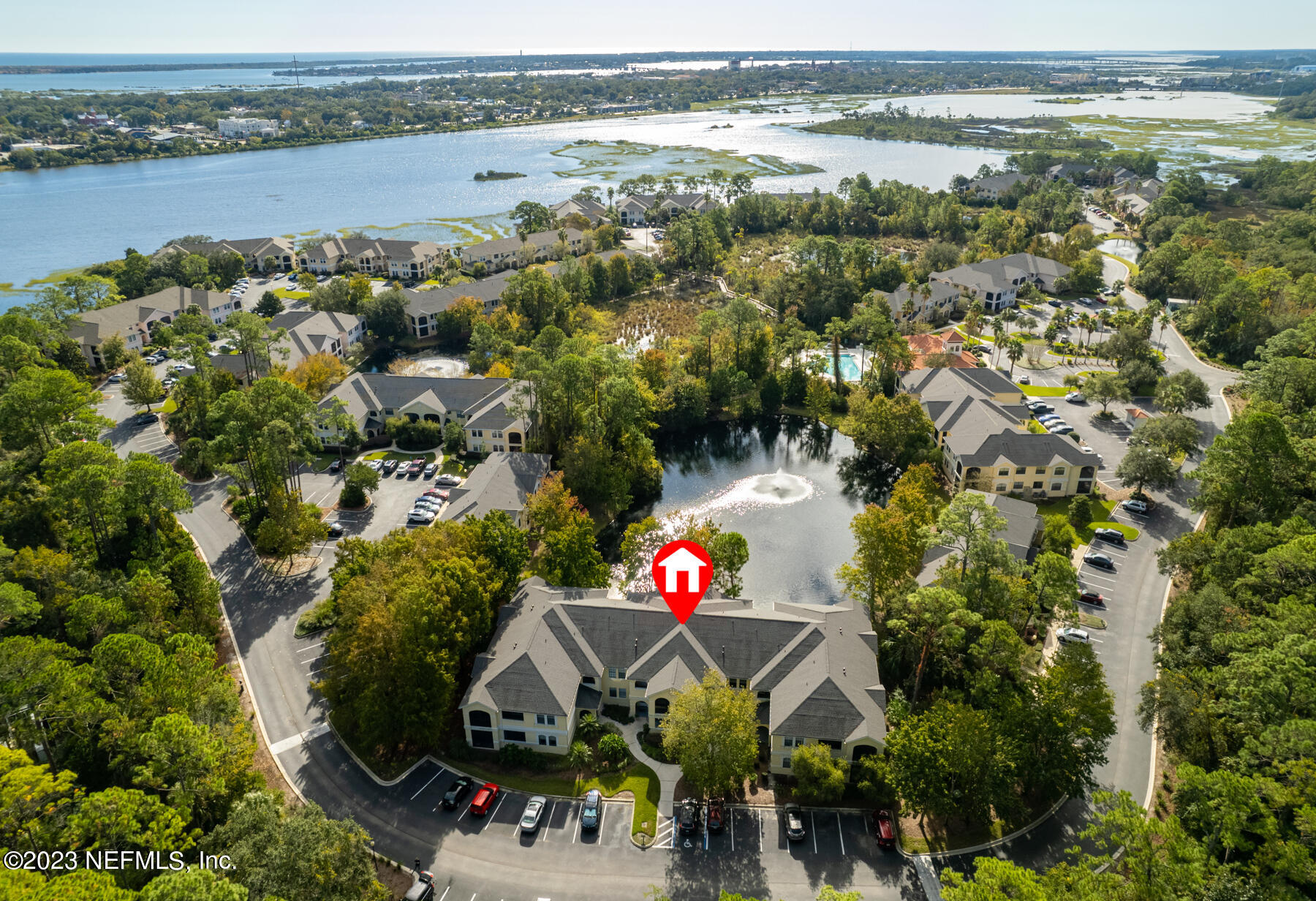 1321 Vista Cove Road St. Augustine, FL 32084 - Photo 27 of 27 an aerial view of a house with a lake view