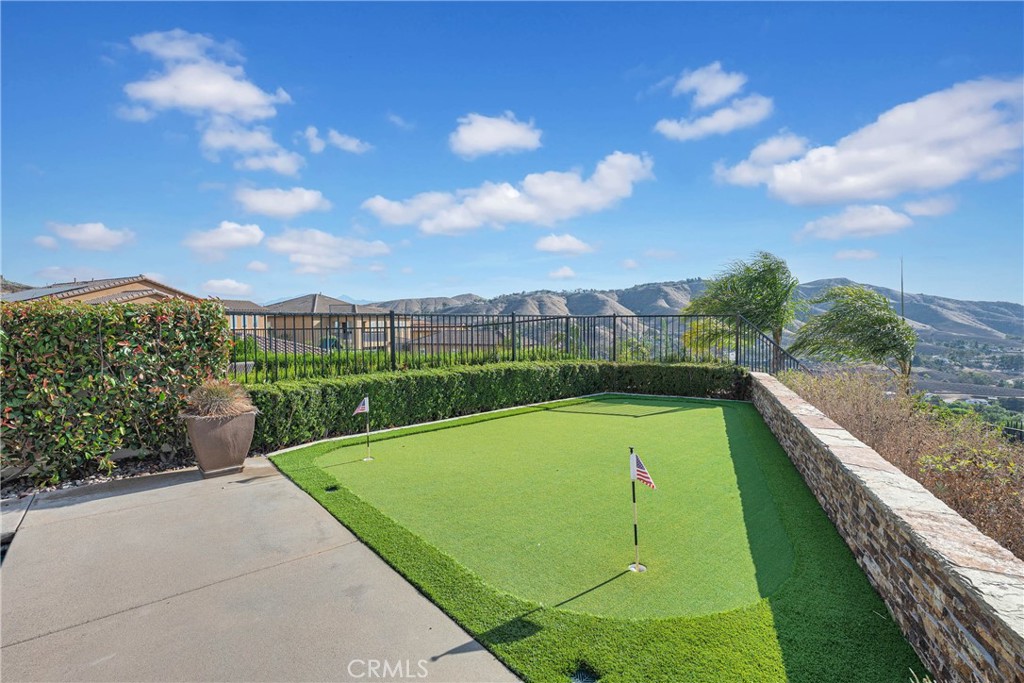 16727 Pienza Court Riverside, CA 92503 - Photo 9 of 41 Private putting green at the view edge of the property
