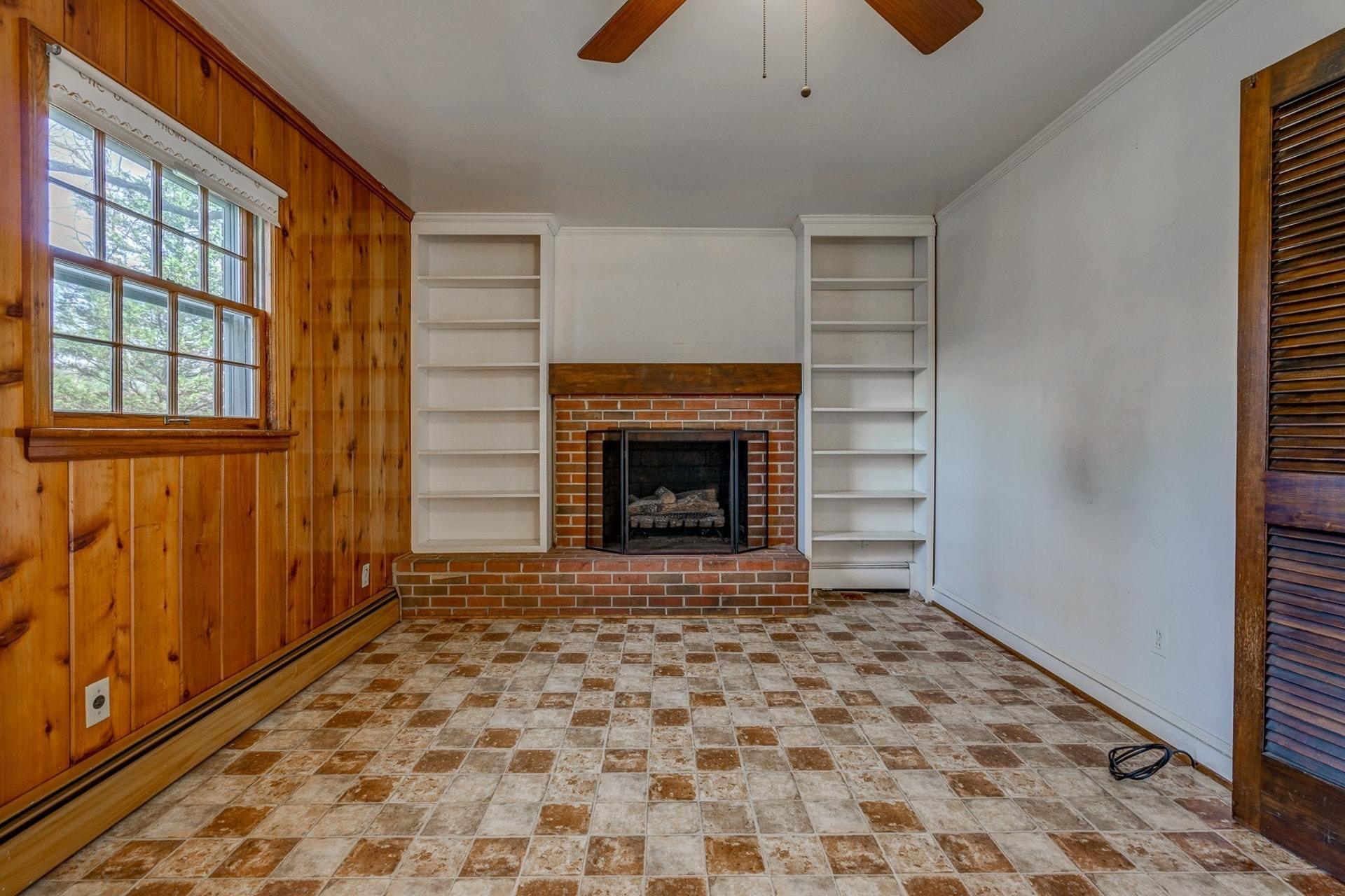5571 Highfields Road Roanoke, VA 24018 - Photo 12 of 45 a living room with a fireplace