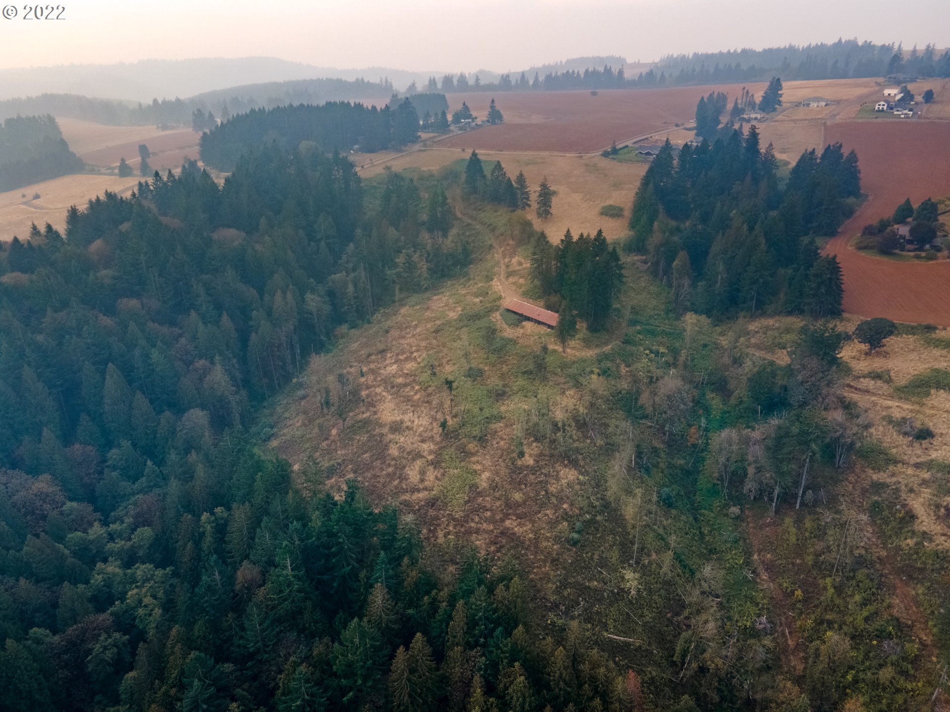Northeast Parrett Mountain Road Newberg, OR 97132 - Photo 5 of 19 a view of a lake in middle of the forest