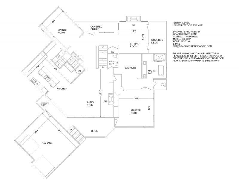 715 Wildwood Road Southwest Roanoke, VA 24014 - Photo 38 of 39 Entry Level Floor Plan