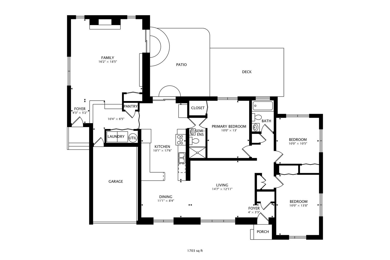 1075 Apricot Street Hoffman Estates, IL 60169 - Photo 26 of 28 a picture of floor plan