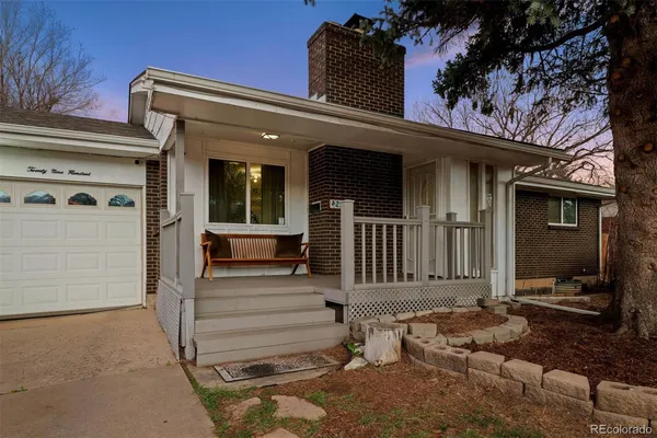 a front view of a house