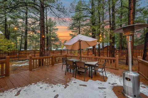 a view of a yard with plants and trees