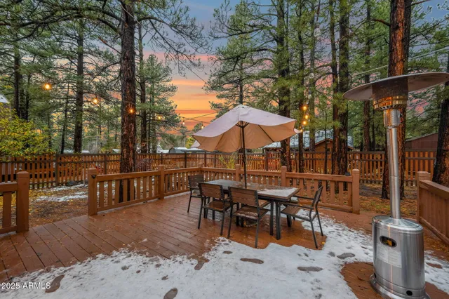 a view of a yard with plants and trees
