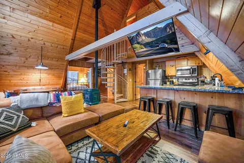 a outdoor living space with patio furniture