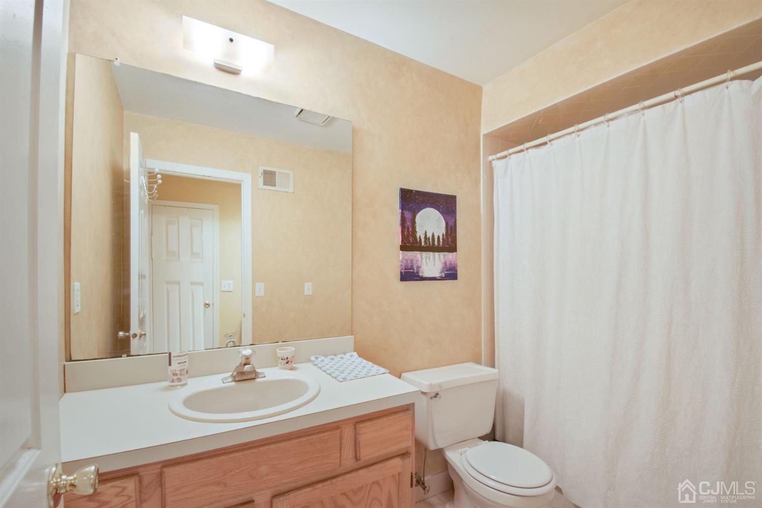 119 Redpine Loop Old Bridge, NJ 08857 - Photo 11 of 15 a bathroom with a sink a toilet and a mirror