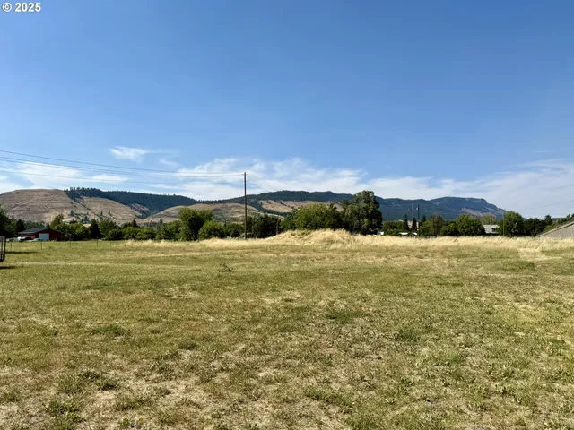 a view of an ocean from a yard
