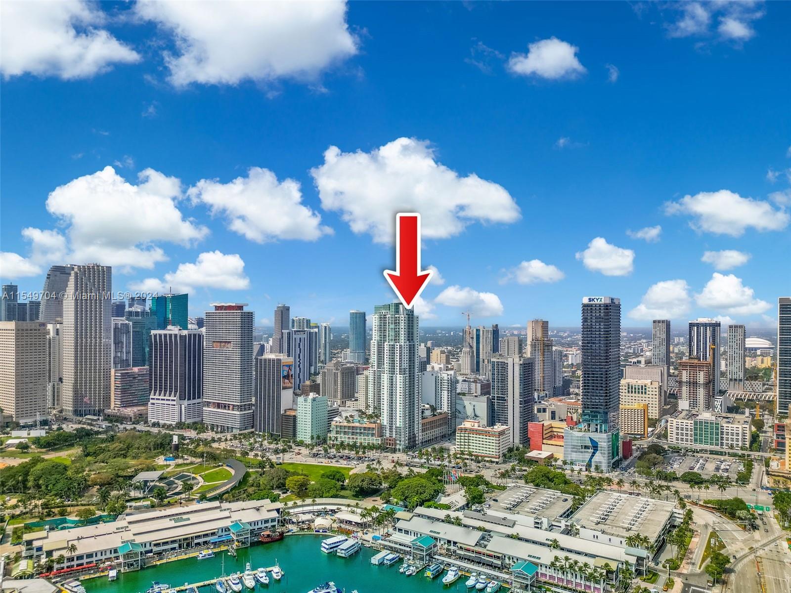 244 Biscayne Boulevard, Unit UPH4904 Miami, FL 33132 - Photo 44 of 49 a view of a city with tall buildings