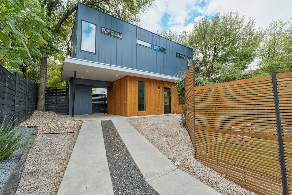 2909 East 13th Street, Unit 2 Austin, TX 78702 - Photo 1 of 23 View of contemporary house