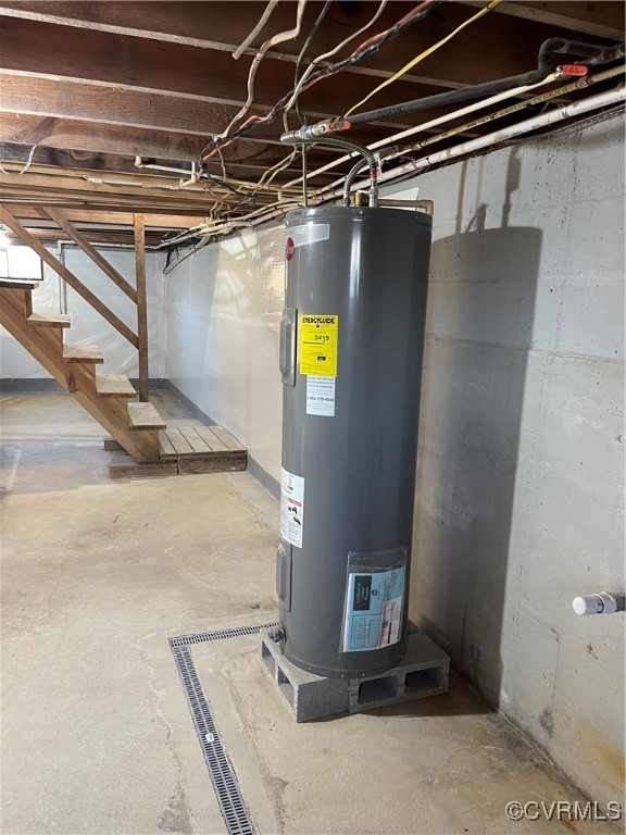 20020 Frog Level Road Ruther Glen, VA 22546 - Photo 28 of 32 Utility room with water heater