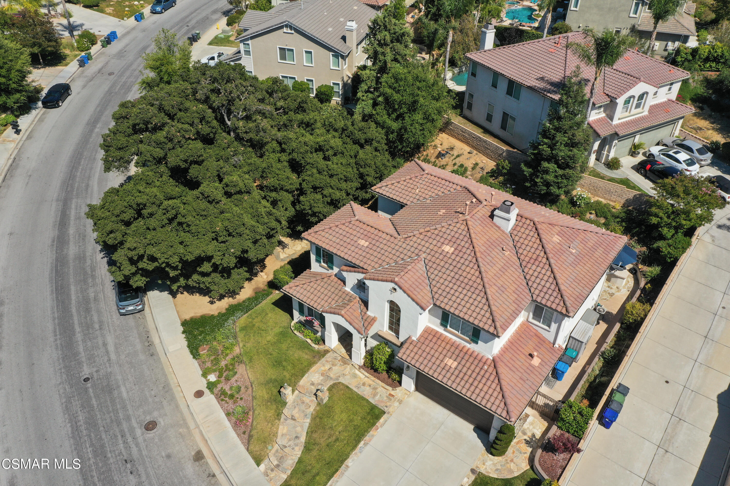 1419 Hidden Ranch Drive Simi Valley, CA 93063 - Photo 47 of 50 an aerial view of a house with a yard