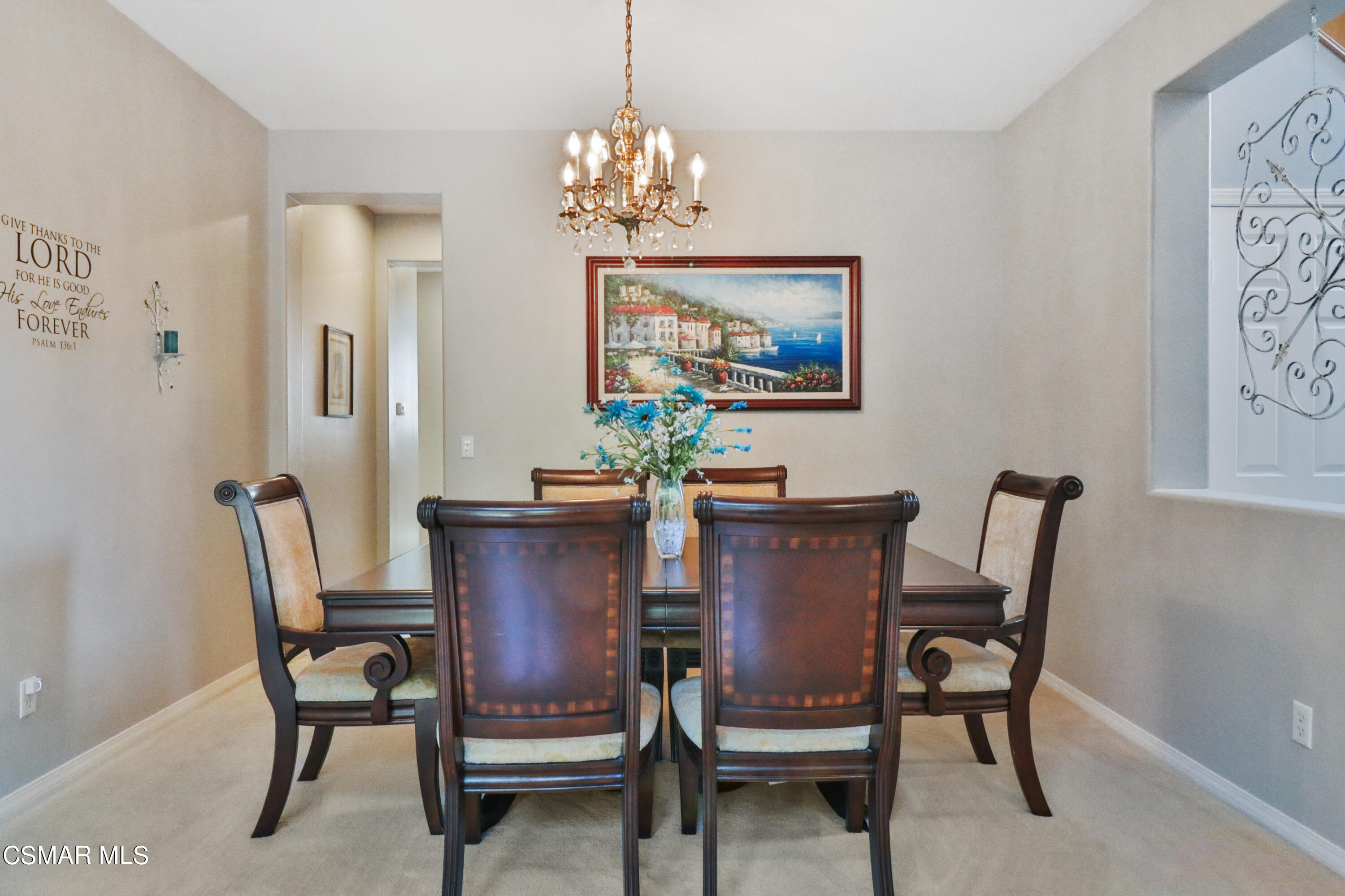 1419 Hidden Ranch Drive Simi Valley, CA 93063 - Photo 7 of 50 a view of a dining room with furniture and chandelier