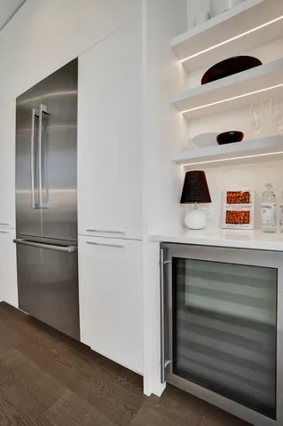 a close view of washer and dryer