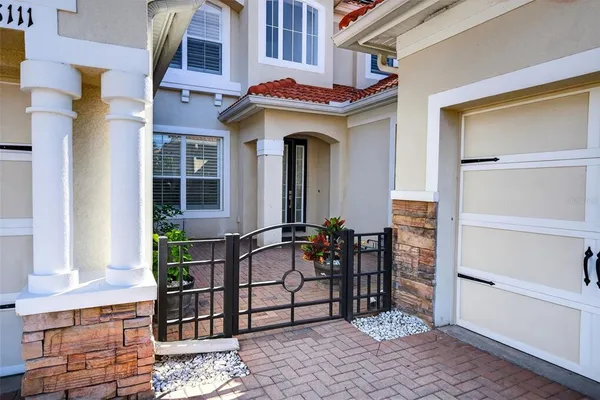a view of a front door of the house