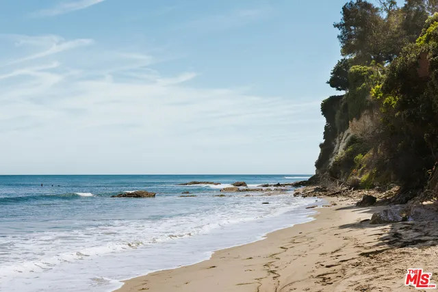 a view of beach and ocean