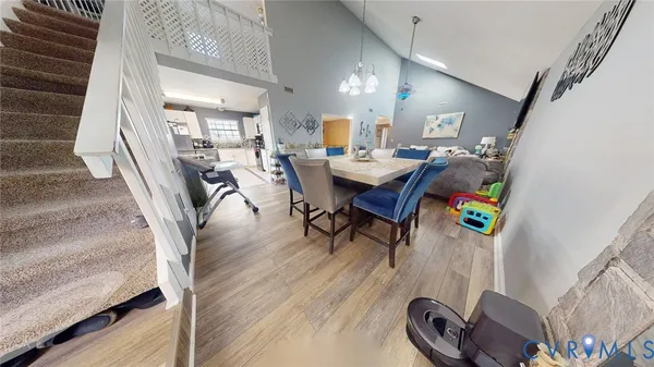 a very nice looking room with a large window