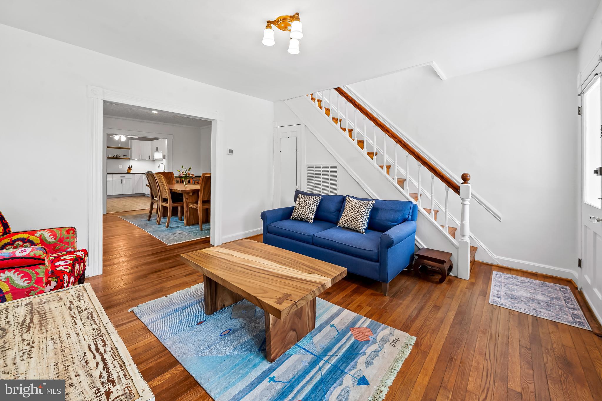 4605 Schenley Road Baltimore, MD 21210 - Photo 9 of 44 a living room with furniture and a wooden floor