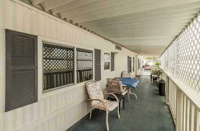 a outdoor space with chairs