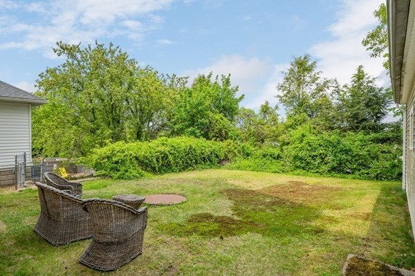 6 Rayner Street Blackstone, MA 01504 - Photo 32 of 33 a view of a backyard with plants and tree