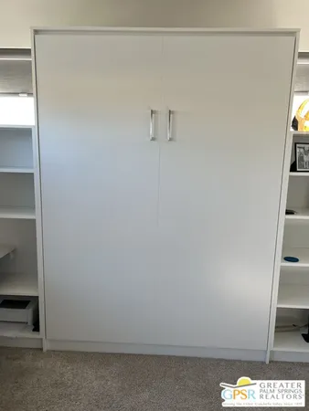 a view of a closet area