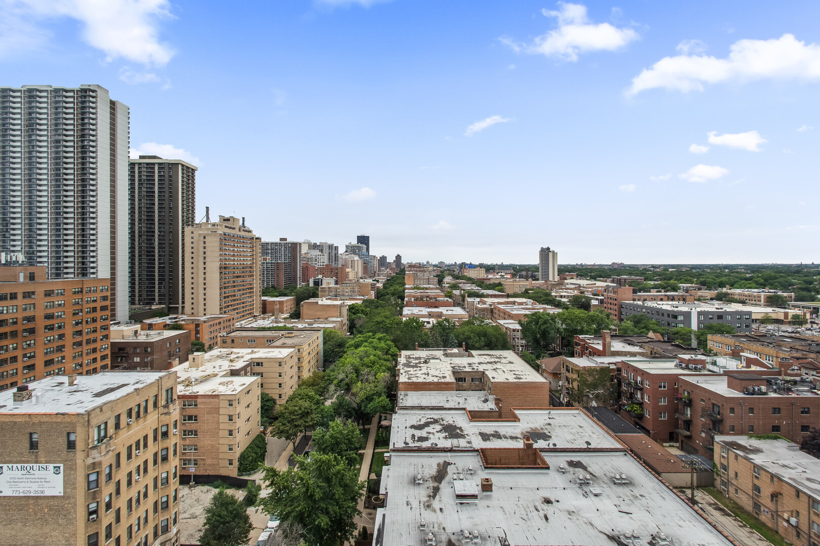 6150 North Kenmore Avenue, Unit 15B Chicago, IL 60660 - Photo 23 of 26 a picture of city view
