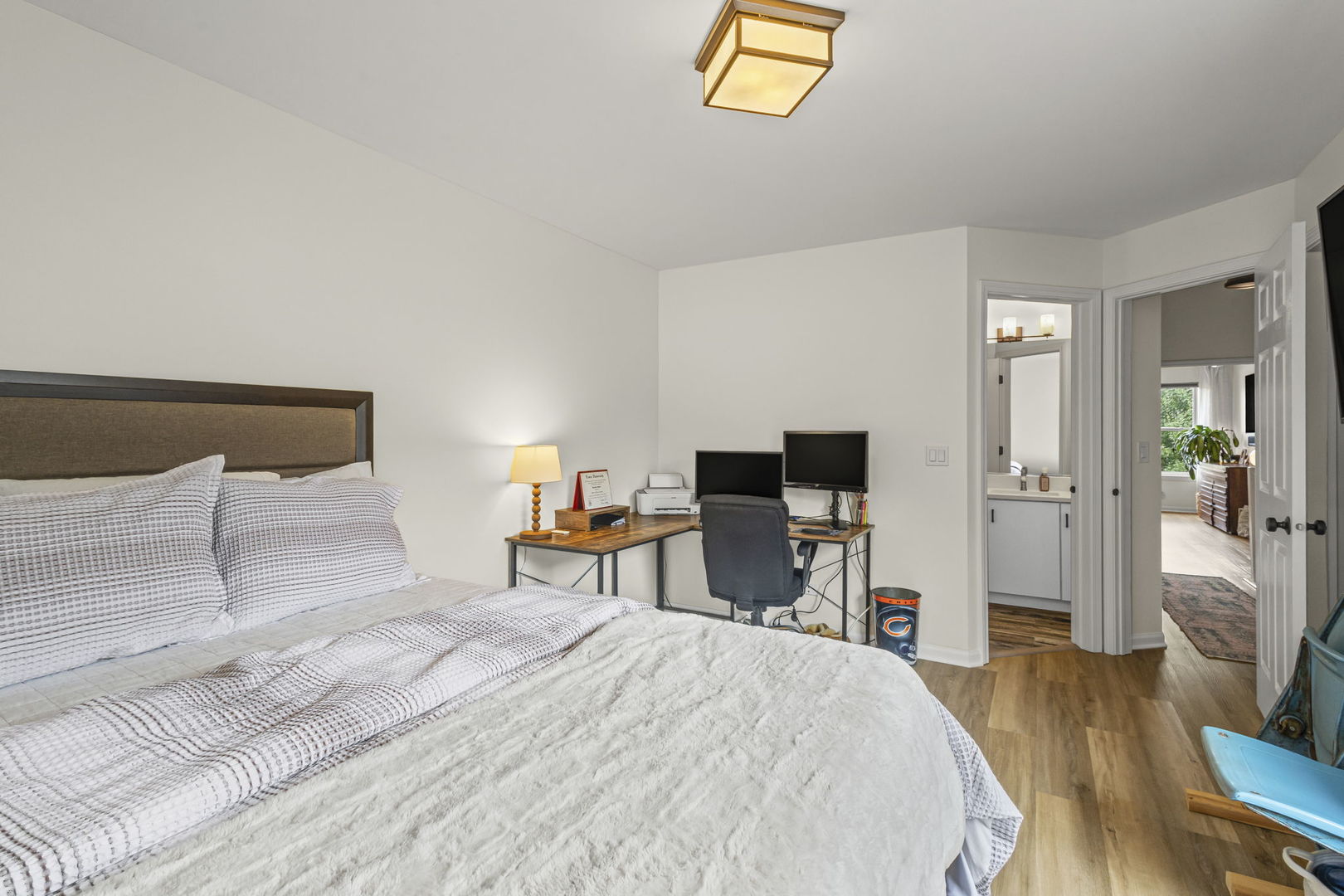 111 Cathy Lane Mount Prospect, IL 60056 - Photo 26 of 36 a bedroom with a bed and a television