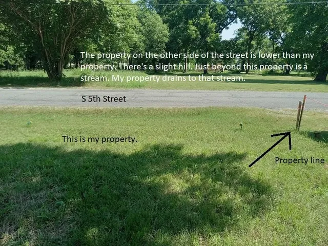 a view of a park with an trees