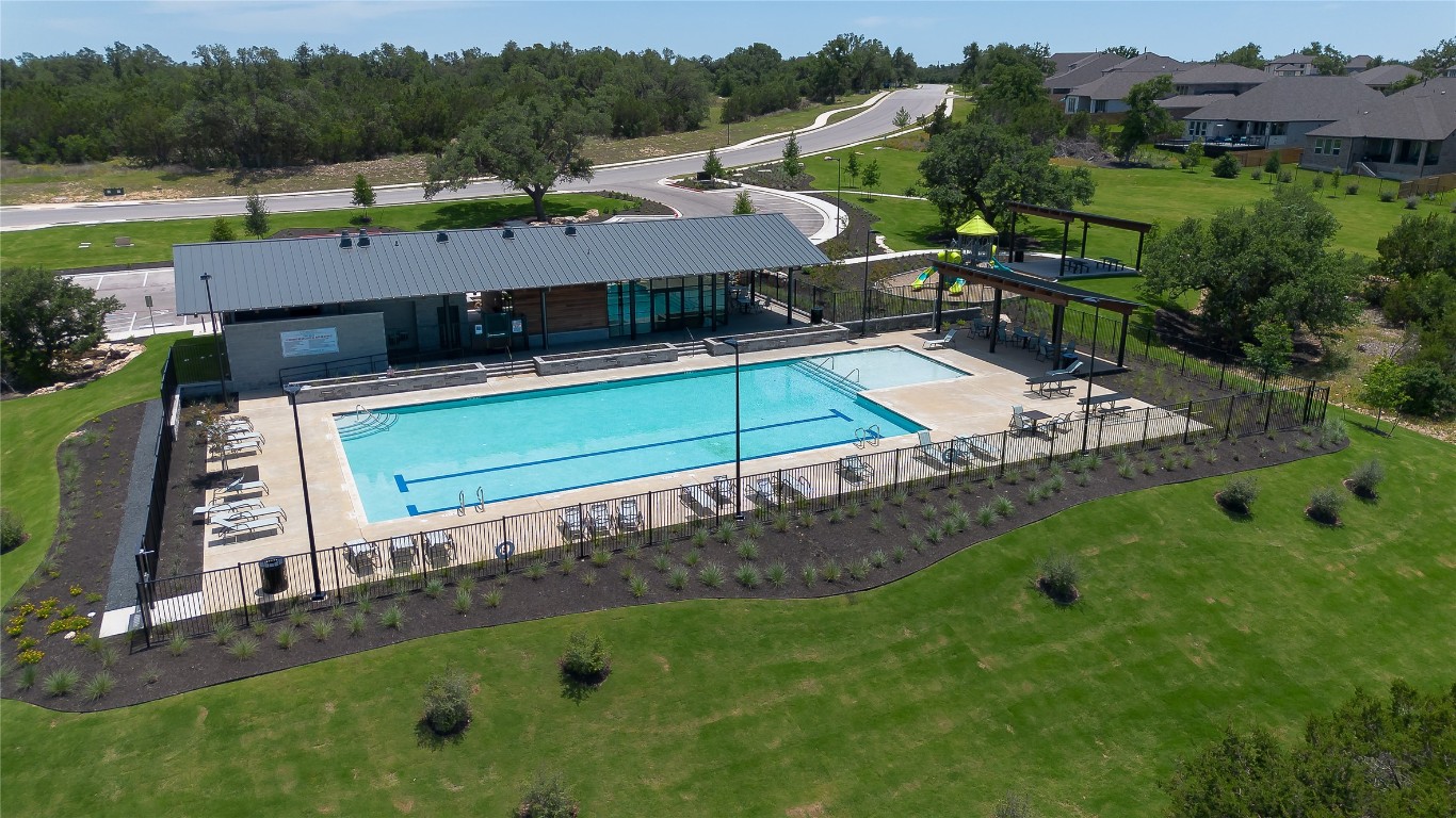 208 Spg Blf Lane Georgetown, TX 78628 - Photo 8 of 15 an aerial view of a house with a garden