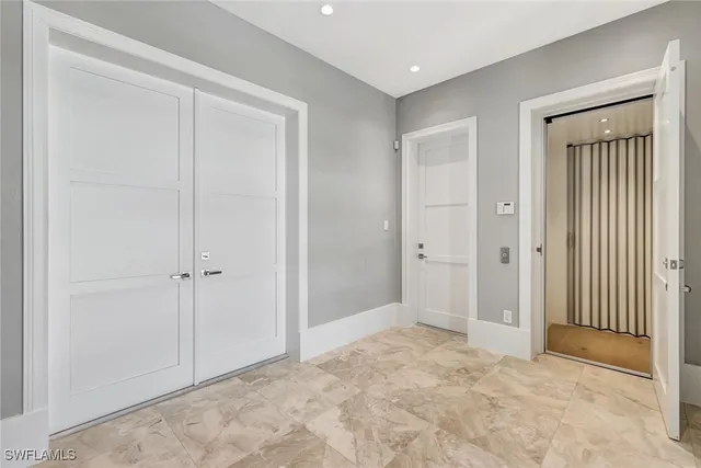 a view of an empty room