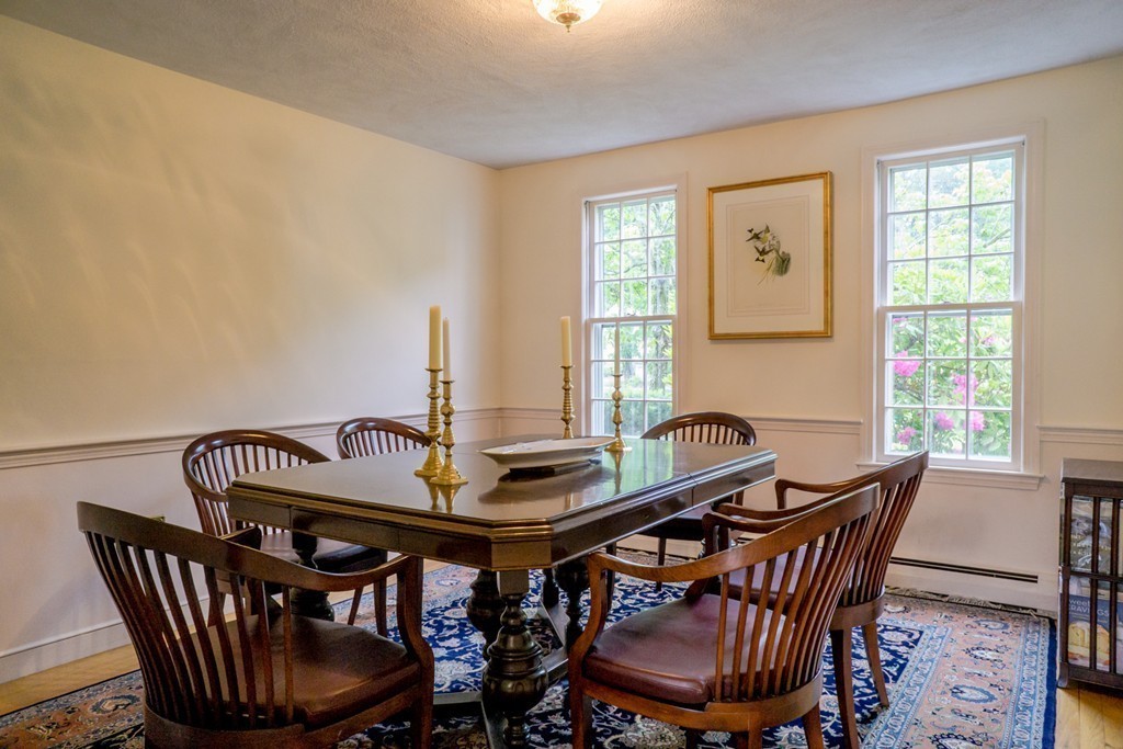 500 Lexington Road Concord, MA 01742 - Photo 5 of 14 a dining room with furniture and windows