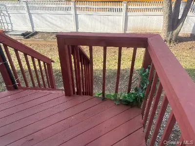 a view of wooden floor in a balcony