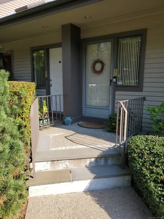a front view of a house