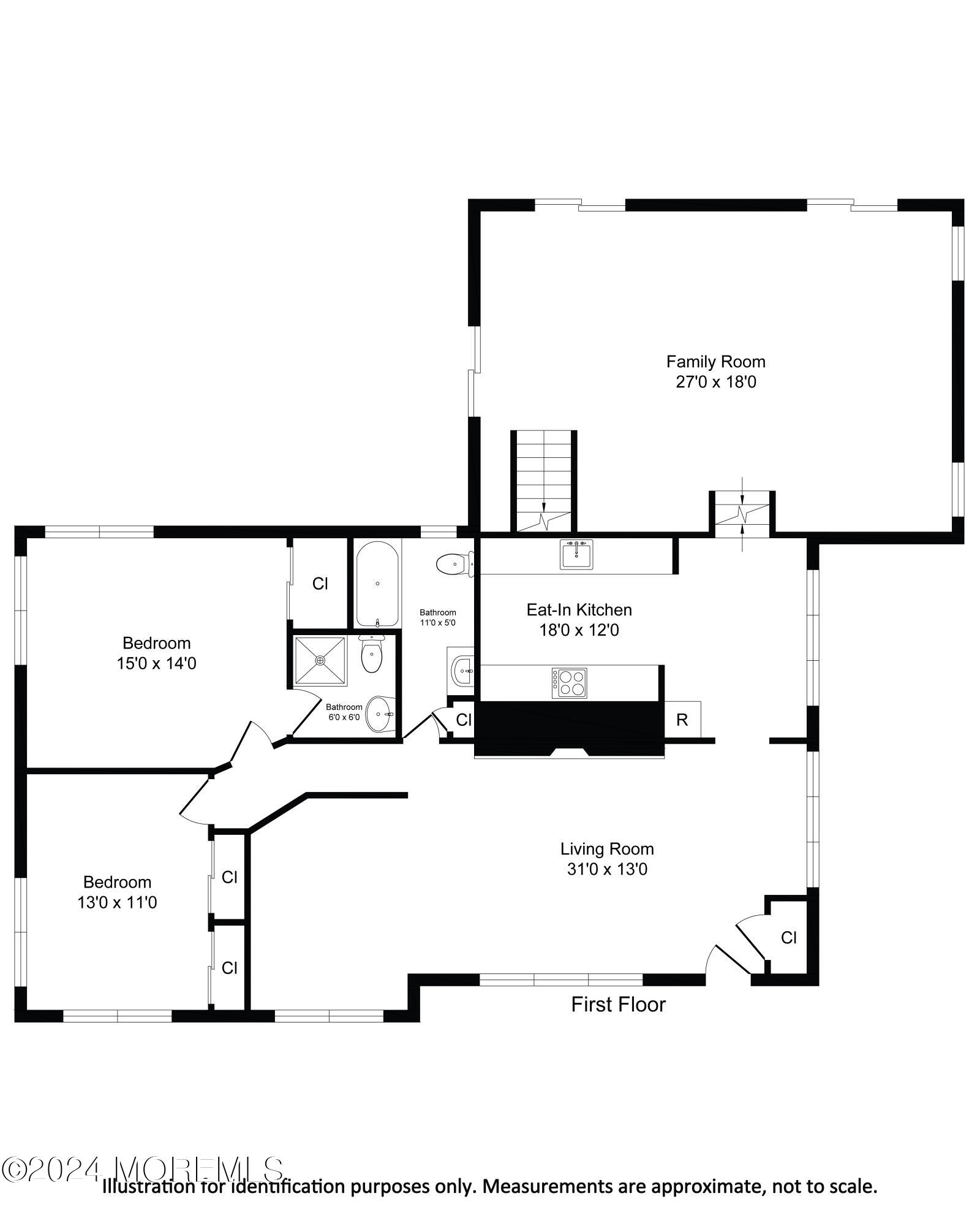 148 Van Brackle Road Aberdeen, NJ 07747 - Photo 36 of 37 First-Floor-(Without-Address)