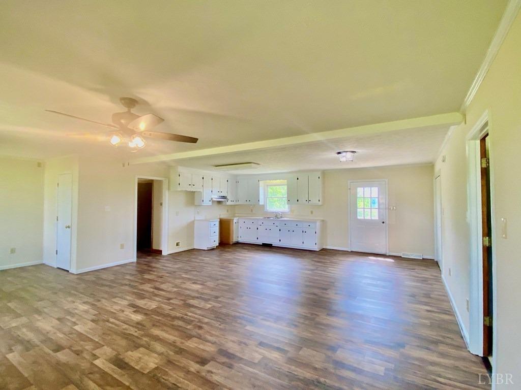 2568 Five Forks Road Pamplin, VA 23958 - Photo 4 of 22 a view of empty room with wooden floor
