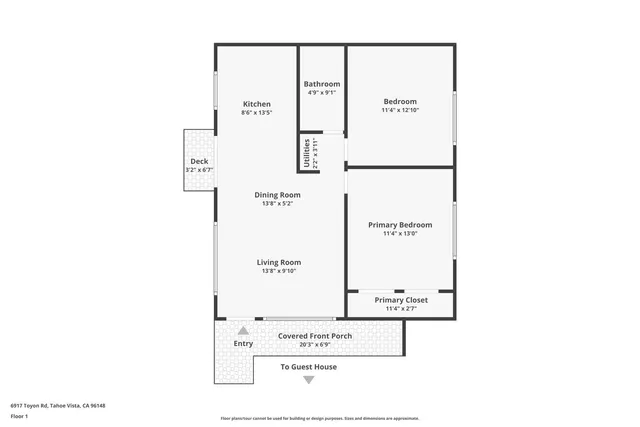 $775,000 | 6917 Toyon Road, Tahoe Vista, CA 96148