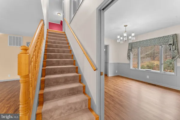 a view of a mountain from a yard