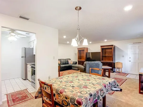 a bed room with a bed and furniture