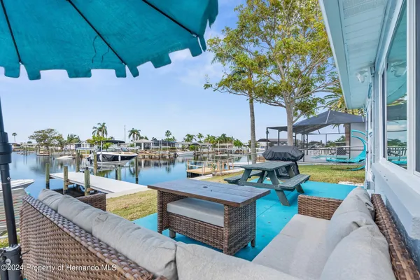 a view of a lake and outdoor space