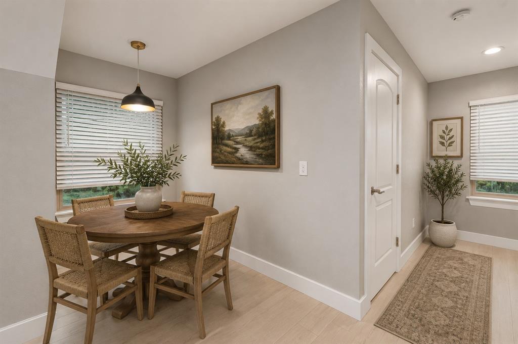 124 Garza Road Shady Shores, TX 76208 - Photo 29 of 40 Virtually staged breakfast area in upstairs apt