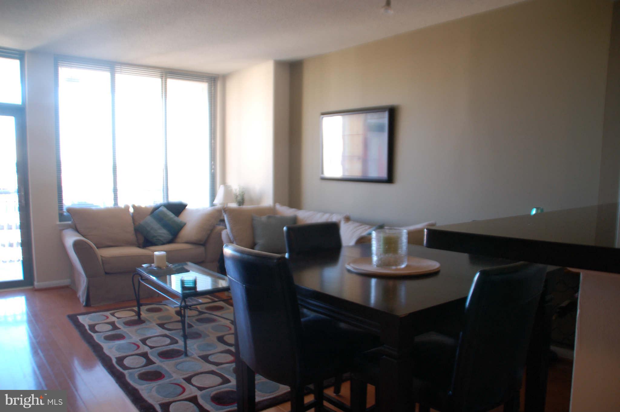 851 North Glebe Road, Unit 1015 Arlington, VA 22203 - Photo 9 of 19 a living room with furniture a rug and a window
