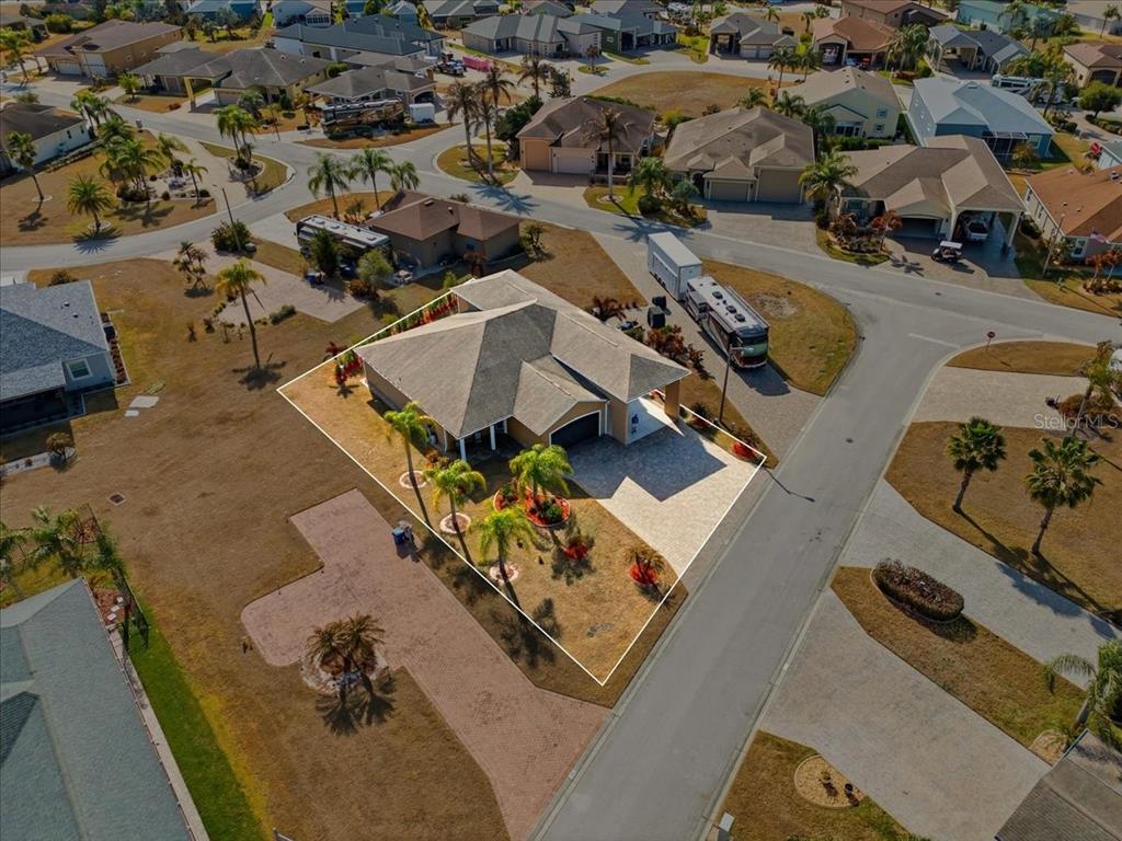 708 Teaberry Trail Polk City, FL 33868 - Photo 11 of 46 an aerial view of residential houses with outdoor space