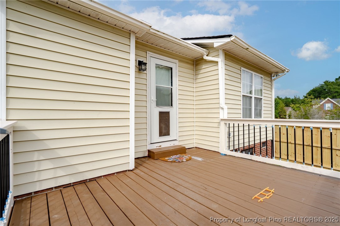 4225 Redmill Lane Hope Mills, NC 28348 - Photo 35 of 40 a view of a wooden deck