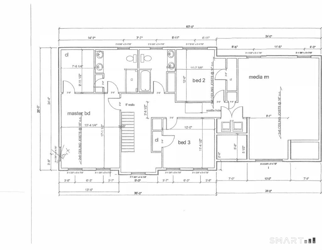 Mile Hill Road Tolland, CT 06084 - Photo 7 of 32 a black and white photo of a mirror