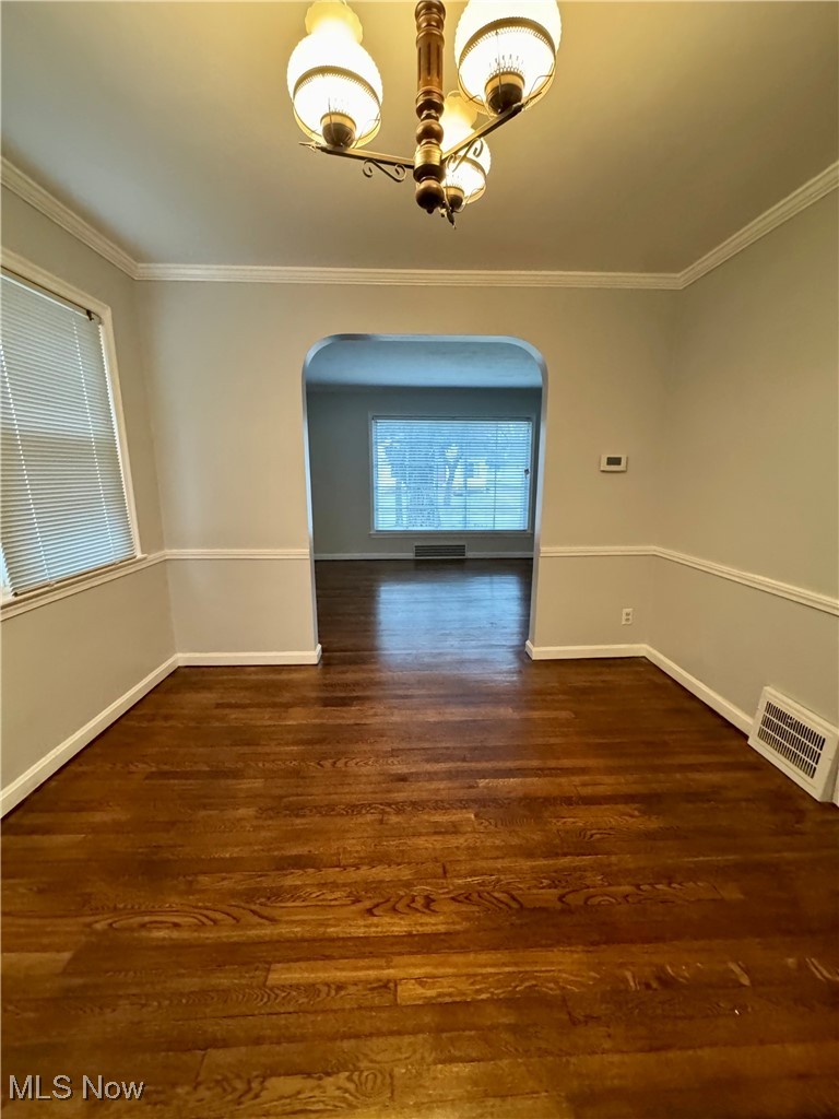 1316 Gordon Road Lyndhurst, OH 44124 - Photo 9 of 36 Dining room with refinished floors, freshly painted, door to deck