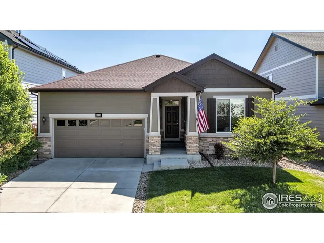 a house view with a garden space
