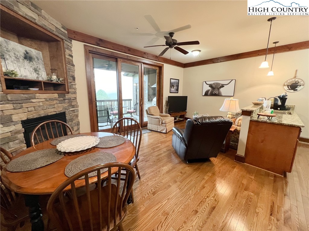 164 Evening View Lane, Unit CB2 Boone, NC 28607 - Photo 5 of 23 a living room with furniture and a flat screen tv